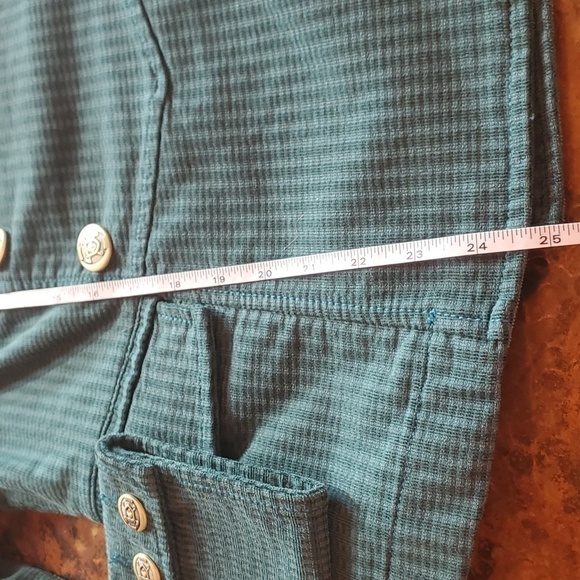 CAbi Lennon Jacket Legion Teal Green Corduroy Military Style Sz. M Jacket - Picture 11 of 12